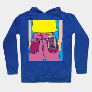 Old Colorful Stylish Retro Music Radios Hoodie